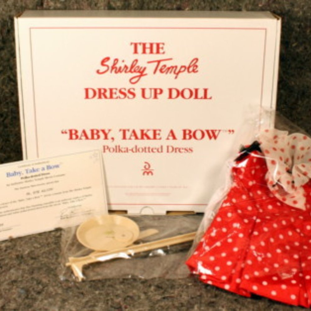 NIB Shirley Temple -"Baby, Take A Bow" - Authentic Movie Costume - 1994 Danbury